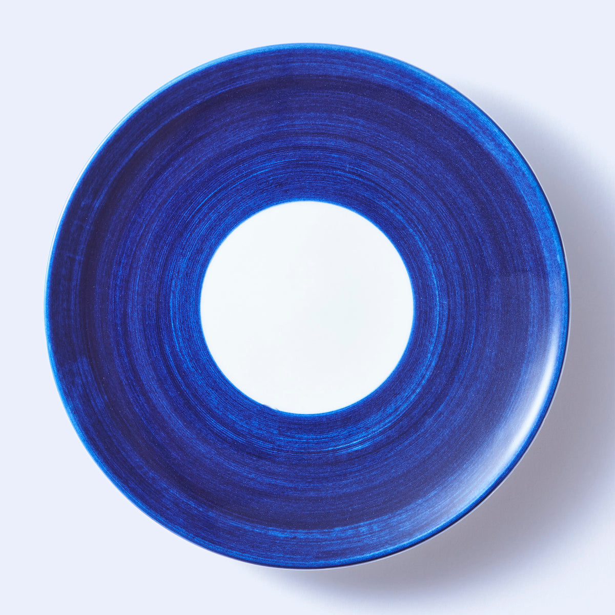 平皿 特大皿（縞柄・太） – WHITE/BLUE